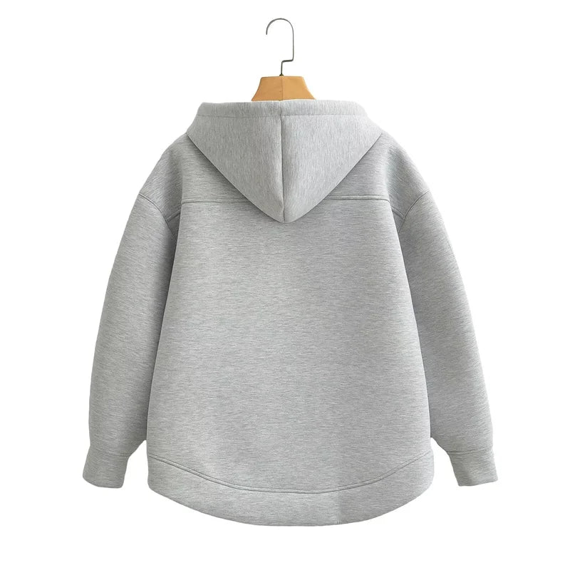 Women's Oversize Zipper Hoodie