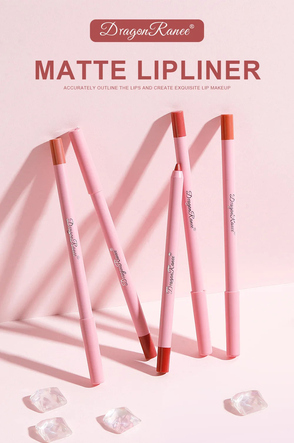 12 Colour Matte Lip Liner Pencil Carving Labial Makeup Lasting Brown Lip Liners Waterproof Lipstick Pen Lip Contouring Cosmetics