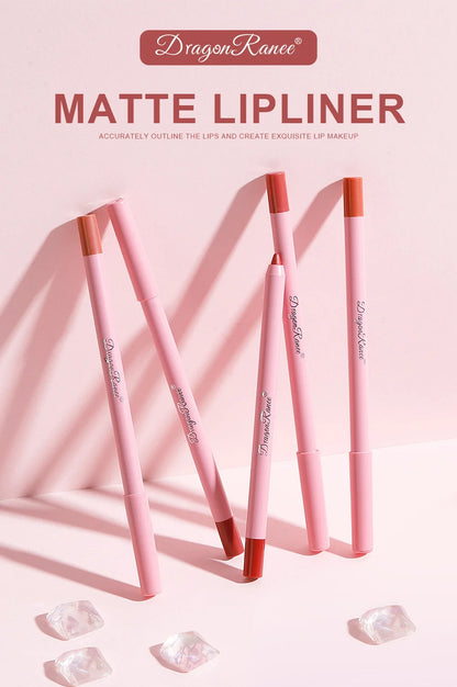 12 Colour Matte Lip Liner Pencil Carving Labial Makeup Lasting Brown Lip Liners Waterproof Lipstick Pen Lip Contouring Cosmetics