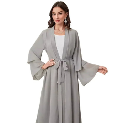 Muslim Long Abaya Dress Turkey Islamic Women Robe Hijab Headscarf Sashes Morocco Kaftan Dubai Arabic Jalabiya Modest Vestidos