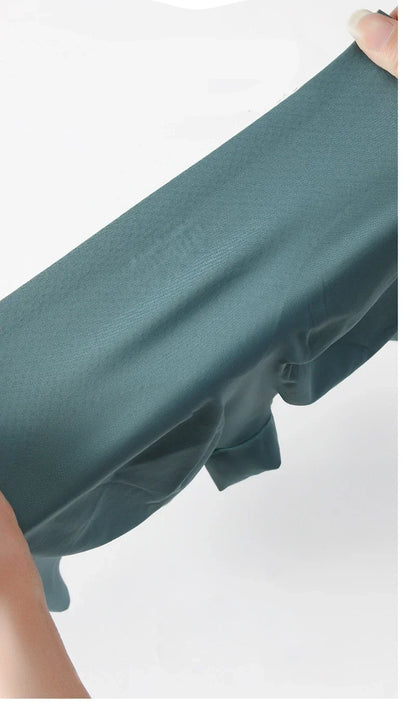 Women's Seamless Shorts Safety Pants High Waist Ice Silk Boxer Panties Anti Friction Skirt Shorts Large Size M-XXL
