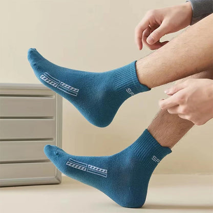 10 Pairs High Quality Men's Socks Casual Breathable Cotton Man Run Sports Socks Spring Autumn Male Sox Gifts Plus Size EUR38-45