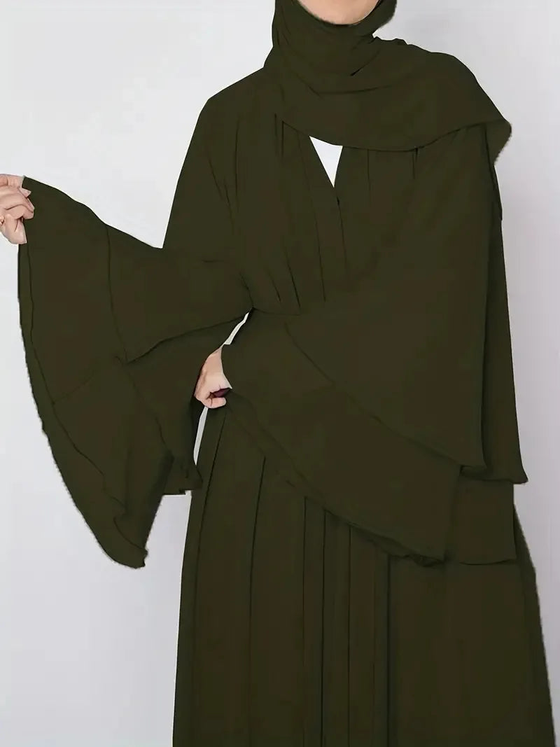Muslim Long Abaya Dress Turkey Islamic Women Robe Hijab Headscarf Sashes Morocco Kaftan Dubai Arabic Jalabiya Modest Vestidos
