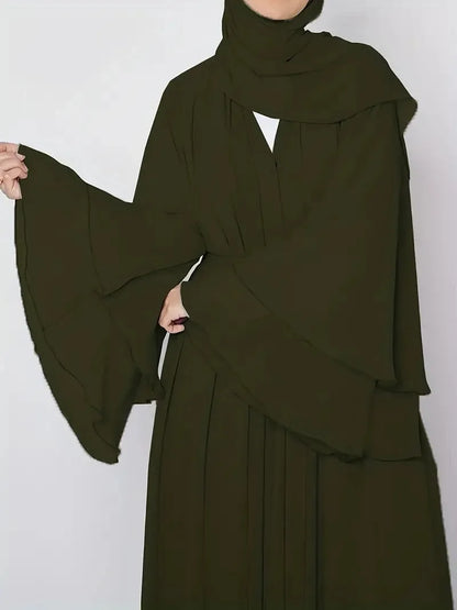 Muslim Long Abaya Dress Turkey Islamic Women Robe Hijab Headscarf Sashes Morocco Kaftan Dubai Arabic Jalabiya Modest Vestidos
