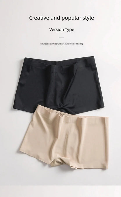 Women Seamless Safety Short Pants Panties Anti Exposure Underwear M L XL Black Casual Ventilate Soft Sports Fitness Yoga