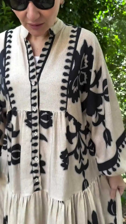 Abaya Muslim Dress Party Women Long Robe Print Jalabiya Eid Ramadan Morocco Dubai Abayas Kaftan Islam Arab Modest Vestidos