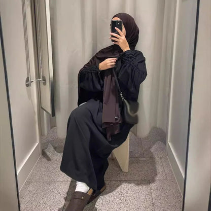 Moroccan Party Eid Ramadan Mubarak Abaya Muslim Maxi Dress Dubai Modest Kaftan Femme Turkey Islam Gown Jalabiya Vestidos Casual