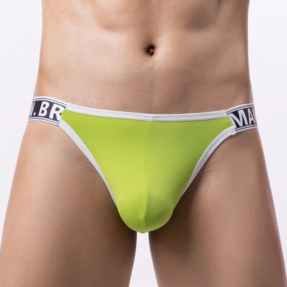 Men's Panties Underwear Comfortable T-Back Briefs Breathable Thongs Big Pouch U Convex Sexy 3D Crotch Male G-String Gay HT094