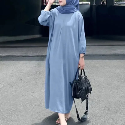 Eid Muslim Dress for Women Abaya Puff Sleeve Morocco Ramadan Prayer Dresses Abayas Kaftan Islam Dubai Arab Modest Long Robe 2024