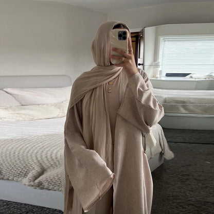 Eid Muslim Abaya for Women Cardigan Robe Jalabiya Arabic Ramadan Dresses Modest Morocco Dubai Abayas Kaftan Islam Vestidos