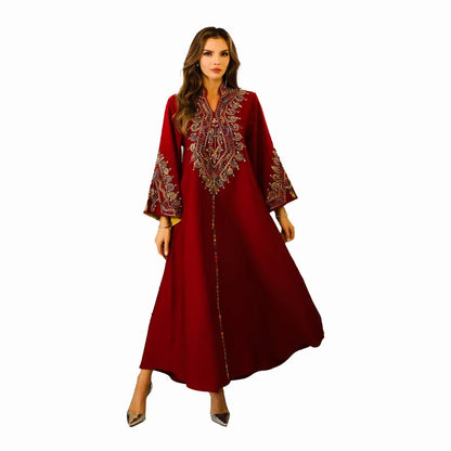 Ramadan Eid Moroccan Kaftan Abaya for Women Dress Jalabiya Party Long Robe Dubai Vestidos Saudi Muslim Modest Dresses Abayas