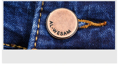 Business Men's Jeans Casual Straight Stretch Fashion Classic Blue Black Work Denim Trousers Male Brand Clothing