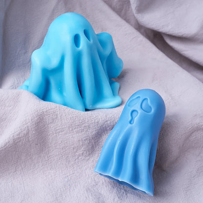 3D Ghost Candle Decoration Silicone Mold DIY Pumpkin Skull Holiday Ccented Casting Mould Plaster Craft Gift Halloween Home Decor