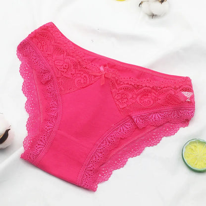 Cotton Briefs Lady 5 PCS/SET Lace Panty Underpants Seamless Panties For Women Lingerie