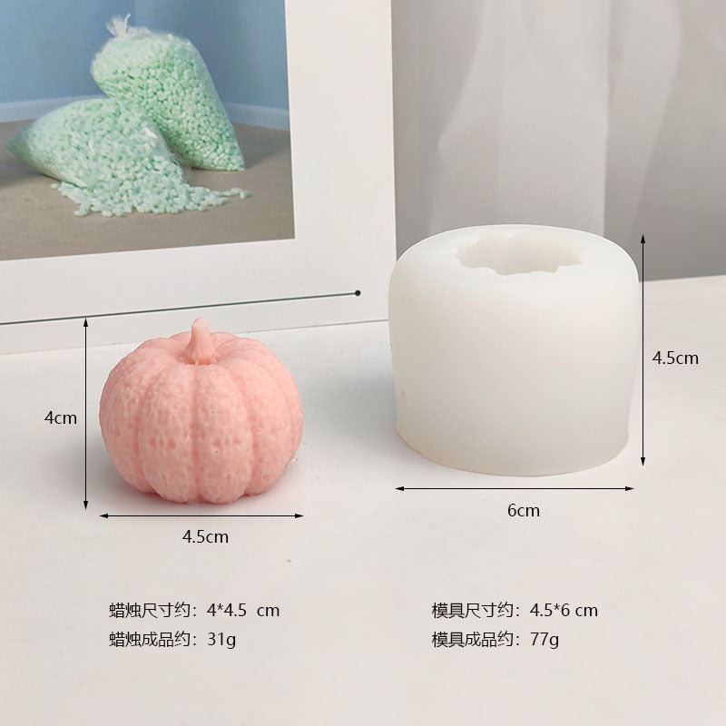 Halloween Pumpkin Silicone Candle Mold DIY Gypsum resin Epoxy Ice Cube Chocolate Baking Mould Holiday Souvenirs Home Decor Gifts