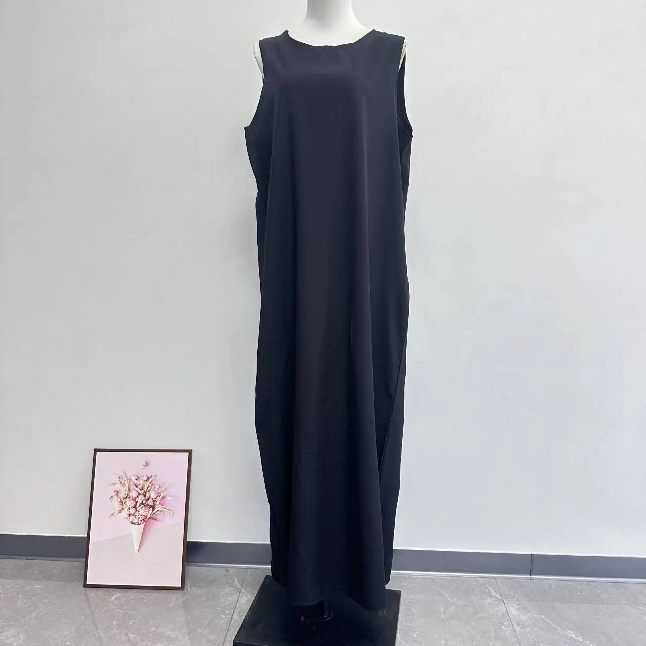 Muslim Women Dress Two Piece Set Eid Ramadan Morocco Dubai Open Abayas Vestidos Arab Cardigan Robe Suit Islam Modest Kaftan