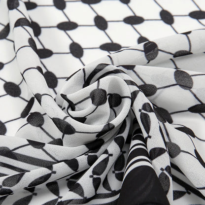 New chiffon printed long scarf female Arab shawl scarf modest prayer Eid al-Fitr prayer dress Ramadan in 2024