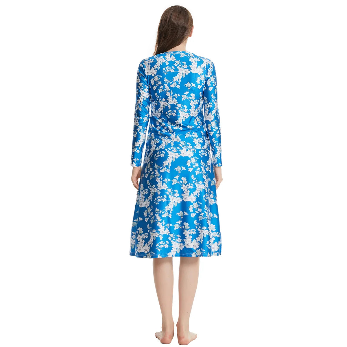 Summer Women Swimwear Islamic Beach Suits Muslim Lady Three-Piece Modest Long Sleeves Tops Skirts Burkinis Swimsuit for Female
