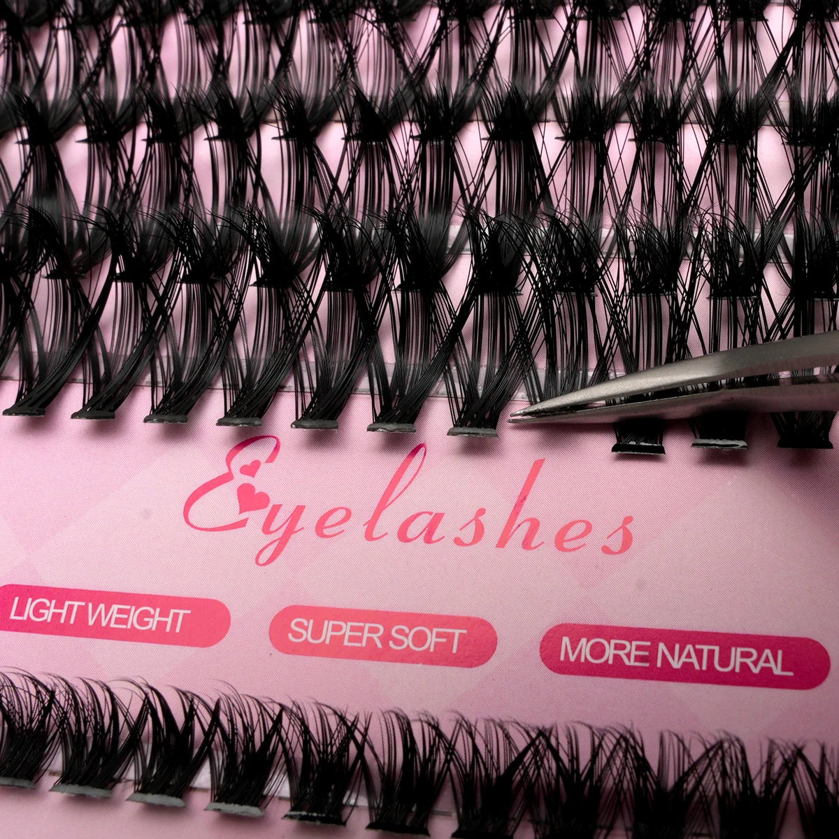 640pcs 30D/40D/50D/60D Individual Lashes Book Clusters Extensions False Eyelash DIY at Home Cluster Eyelash Extensions Makeup
