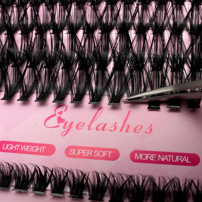 640pcs 30D/40D/50D/60D Individual Lashes Book Clusters Extensions False Eyelash DIY at Home Cluster Eyelash Extensions Makeup