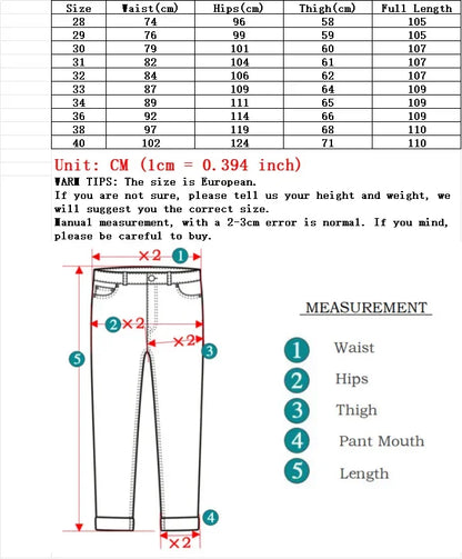 20234 Brand Men's Stretch Loose Straight Fit Jeans Men's Business Casual Denim Pants Brand New Style Trousers Mens Wear Grey
