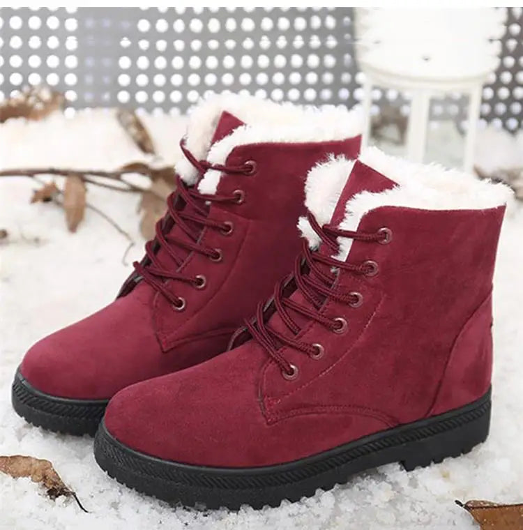 Women Boots Snow Plush Women Shoes Platform Boots For Women Fashion Keep Warm Women's Boots Flat New Botas Mujer Winter Shoes
