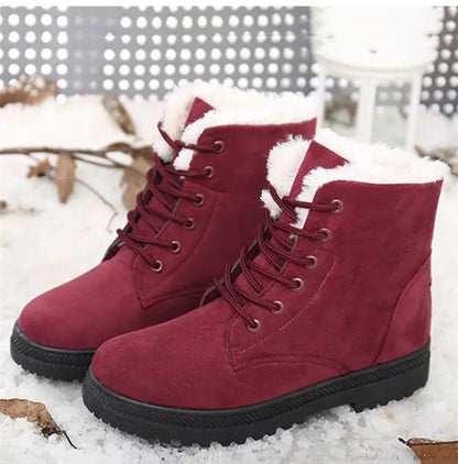 Women Boots Snow Plush Women Shoes Platform Boots For Women Fashion Keep Warm Women's Boots Flat New Botas Mujer Winter Shoes