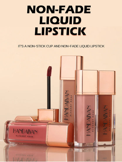8 Colors Matte Liquid Lipstick Non Stick Cup Waterproof Lip Gloss Long Lasting Lip Tint Korean Cosmetics Makeup For Women