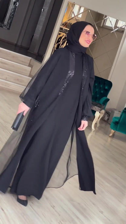 Muslim Modest Women Dress Jalabiya Vestidos Eid Ramadan Arabic Long Robe Dubai Islam Morocco Kaftan Abayas Cardigan Dresses 2024