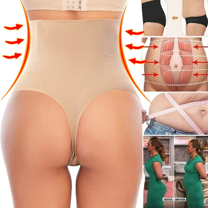 Sexy Women Thong Shaper High Waist Tummy Control Panties Slimming Underwear Waist Trainer Shaping Briefs Butt Lifter Body Shaper