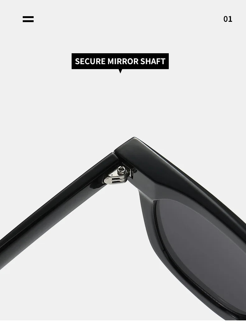 Ins Popular Women Square Sunglasses Men Vintage Rivets Punk Female Shades UV400 Fashion Male Sun Glasses