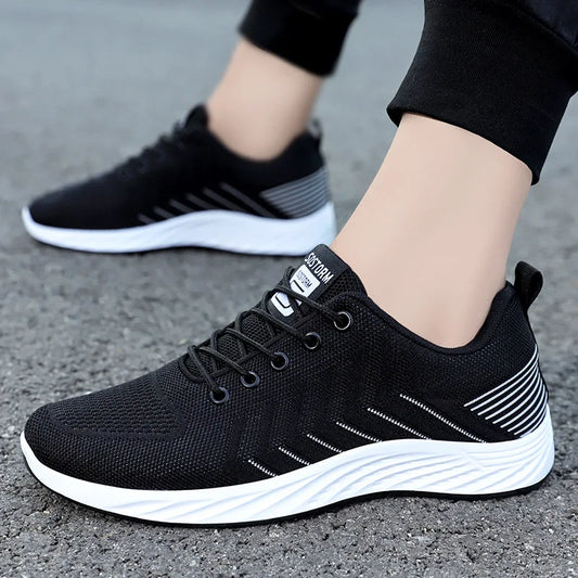 Men's sneakers Summer Men 2024 new men's shoes breathable lace-up lightweight running shoes