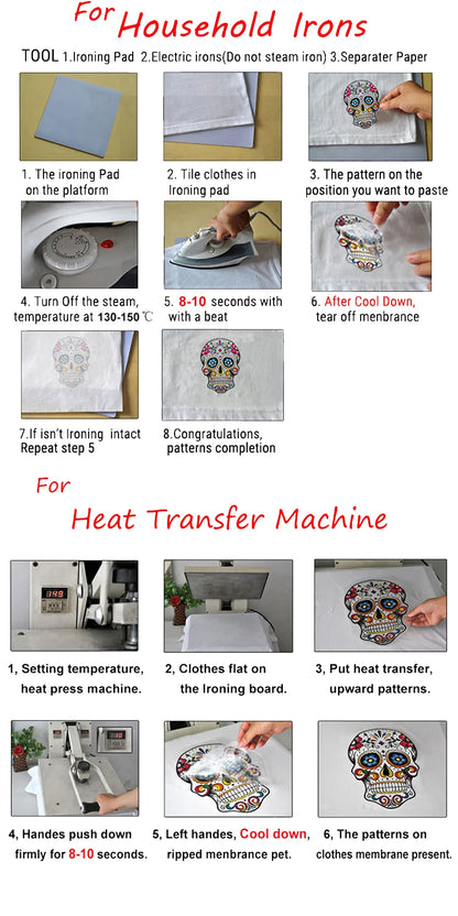 Halloween Snker Cartoon Iron-On Transfer For Clothing Heat Transfer Patches DIY Washable T-Shirts Thermo Sticker Applique