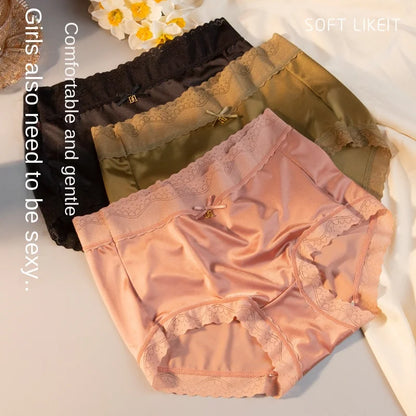 M-XL Women's Panties Sexy Lace Underpants Plus Size High Waist Comfort Briefs Fashion Traceless Panty Female Lingerie