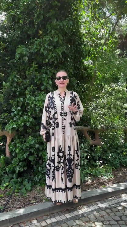 Abaya Muslim Dress Party Women Long Robe Print Jalabiya Eid Ramadan Morocco Dubai Abayas Kaftan Islam Arab Modest Vestidos