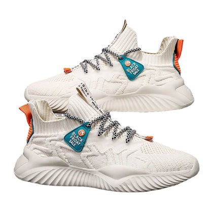 2022 Men Sneakers  New Style Breathable Lace Up Men Mesh Shoes Fashion Casual No-slip Vulcanize Shoes Men Tenis Masculino