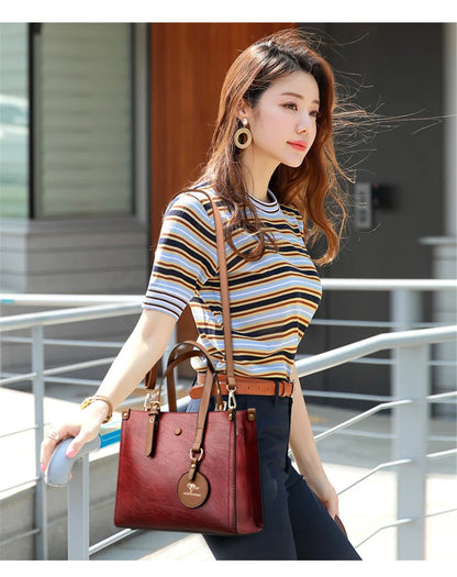 High Quality womens Luxury Handbags 3 Layers High capacity Women bags  Famous designer Crossbody Bag Shoulder Bag for Women Tote