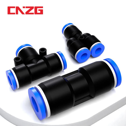 Pneumatic Fittings Fitting Plastic Connector PU PG 4mm 6mmTo 8mm 10mm Air Water Hose Tube Push in Straight Gas Quick Connectors