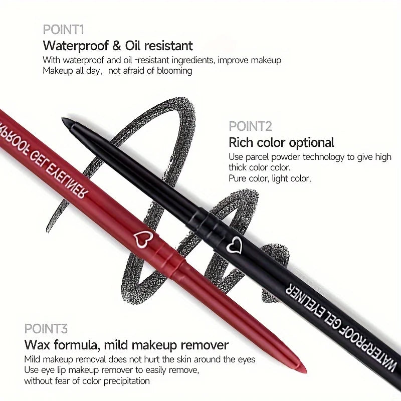 Makeup Long-lasting Eyeliner Pencil Waterproof High Pigment Eyeshadow Eye Liner Pen Women Fashion Color Makeup Tools