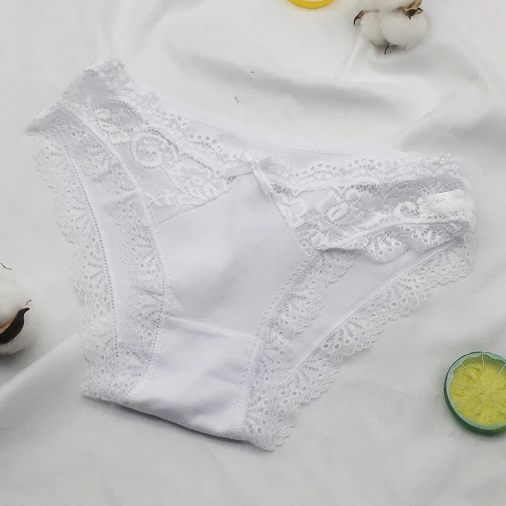 Cotton Briefs Lady 5 PCS/SET Lace Panty Underpants Seamless Panties For Women Lingerie