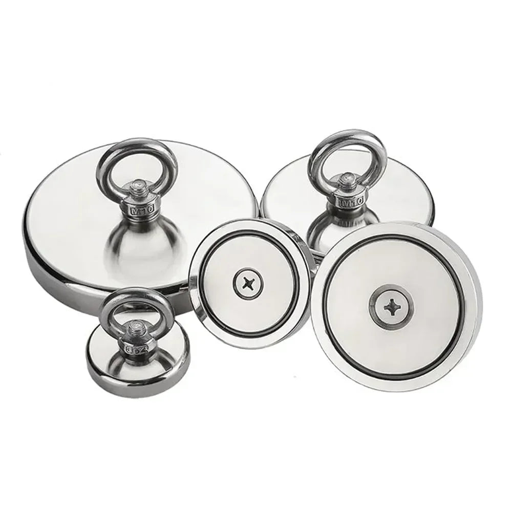 2024 Super Strong Neodymium Fishing Magnet Hook N52 Iman Rare Earth Magnet With Countersunk Hole imanes Magnetic Salvage Magnet