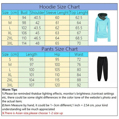 Women's Winter/Autumn Hooded Tracksuit