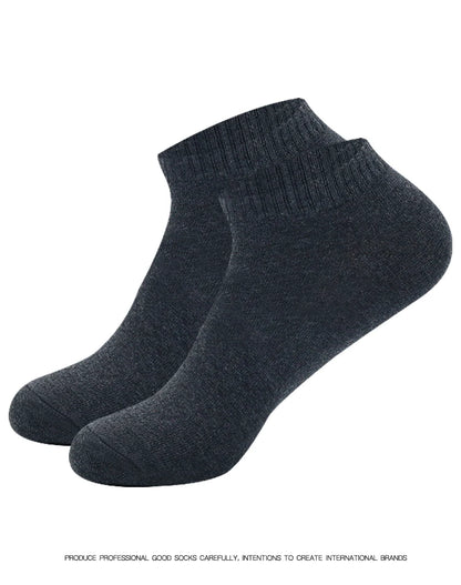 5 Pairs Low Cut Men Socks Solid Color Black White Breathable Cotton Socks Male Sport Short Socks Business Women Men