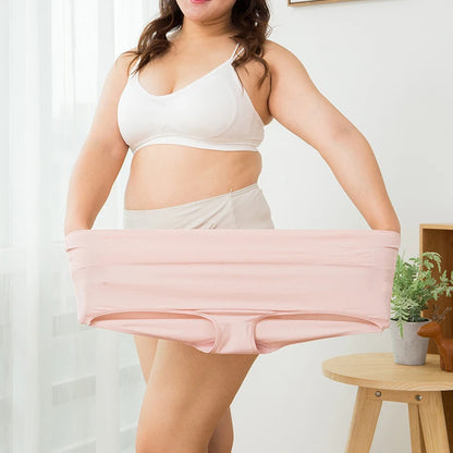 4Pcs Women's Panties High Waist Underwear Plus Size Female Lingerie Breathable Cotton Briefs Grils Underpants Sexy Ladies Panty