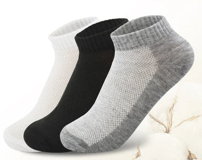 1 Pair Breathable Men's Socks Short Ankle Socks Men Solid Mesh High Quality Male Boat Socks HOT SALE 2023 Hot Men Socks Meias
