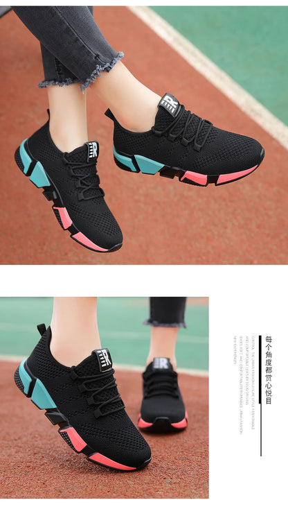 Women Shoes Fashion Casual Shoes for Women Breathable Walking Mesh Flat Shoes Woman Tenis Feminino Female Shoes Plus Size 42