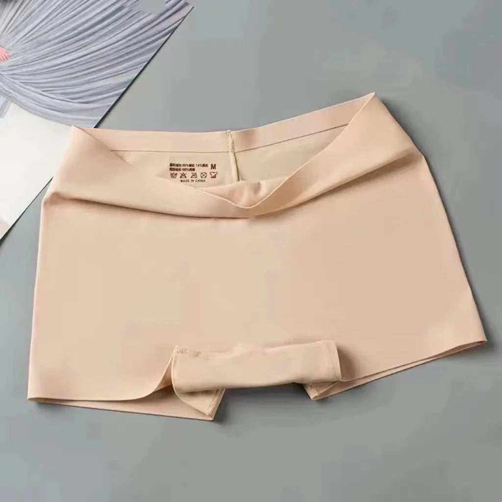 Women Seamless Safety Short Pants Panties Anti Exposure Underwear M L XL Black Casual Ventilate Soft Sports Fitness Yoga