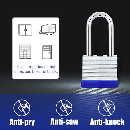 Padlock Anti-theft Antipick Rustproof Household Lock Big Door Lock Small Door Lock Dormitory Cabinet Lock Thick Iron Lock