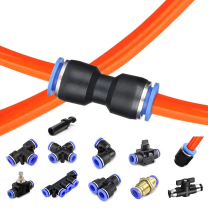 Pneumatic Fitting Fittings Quick Connector Air Water Hose Tube Connectors Plastic PU PY 4mm 6mm 8mm 10mm 12mm Push Into Plug