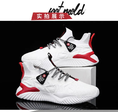 2022 Men Sneakers  New Style Breathable Lace Up Men Mesh Shoes Fashion Casual No-slip Vulcanize Shoes Men Tenis Masculino